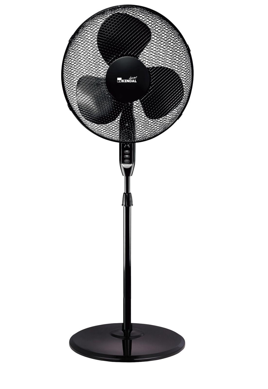 Ventilador Pedestal Kendal 16" 35W Control Remoto Negro-0