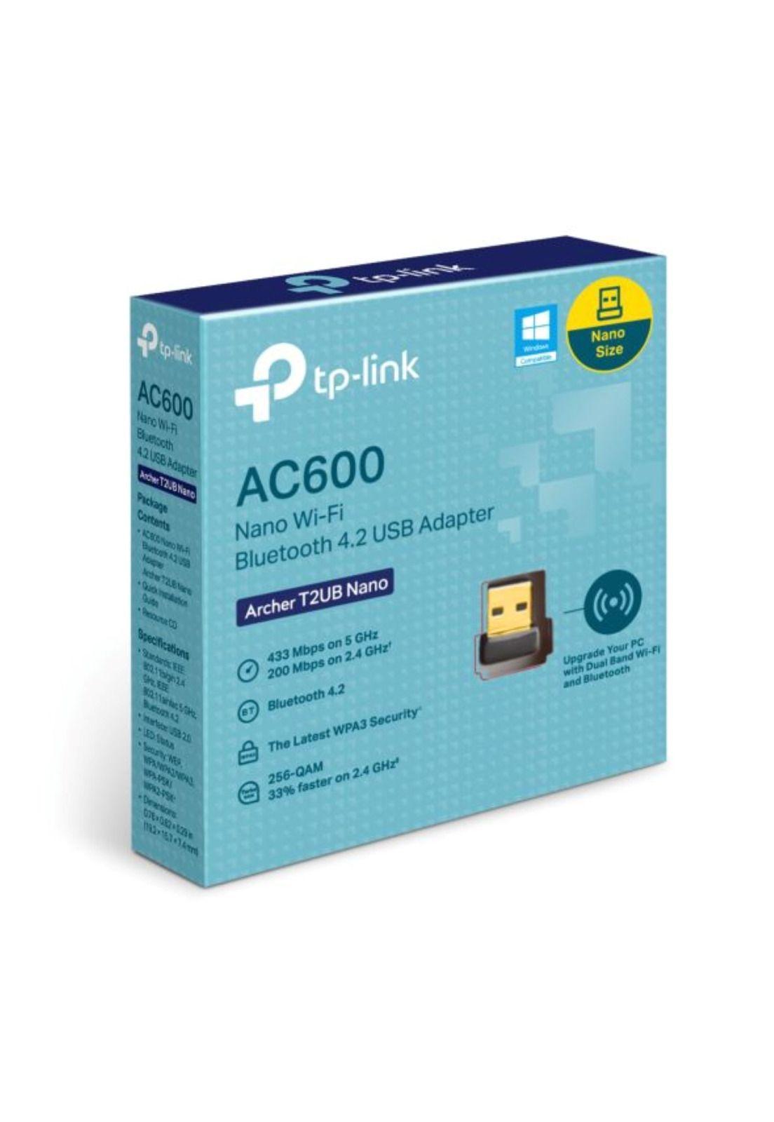 Adaptador USB AC600 Nano TP-Link Wi-Fi Bluetooth 4.2 Negro-2