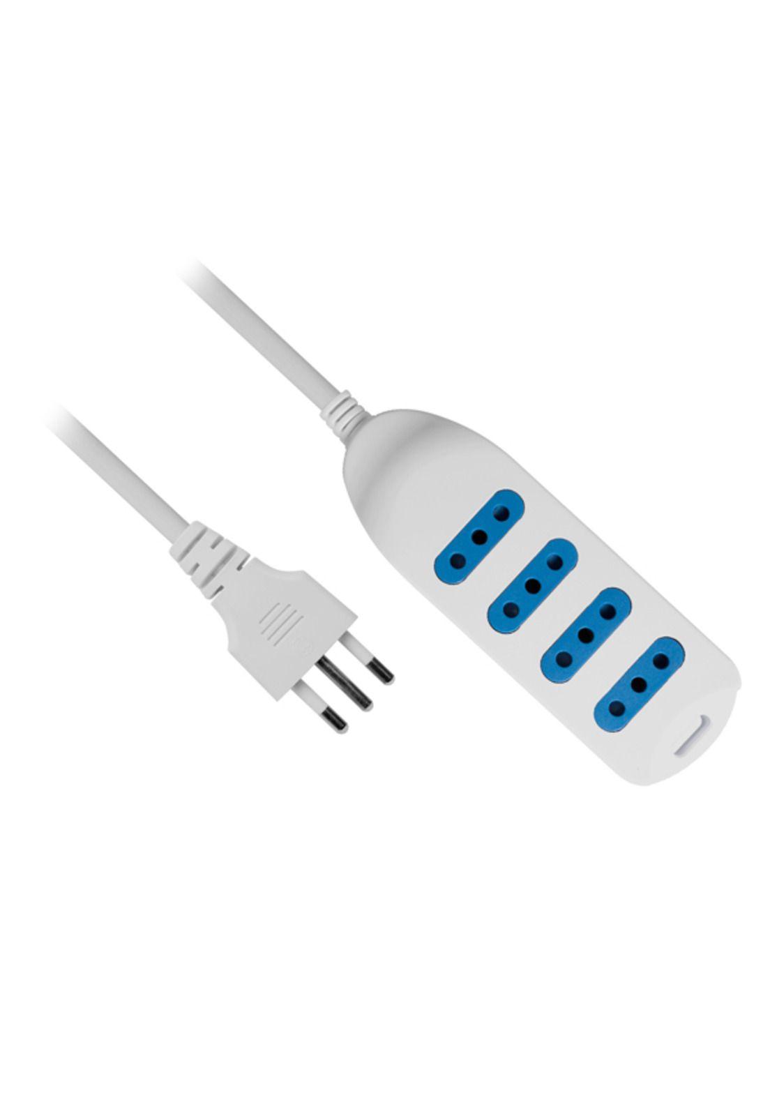 Extensión eléctrica 3 mts Philco 4 entradas blanco-2