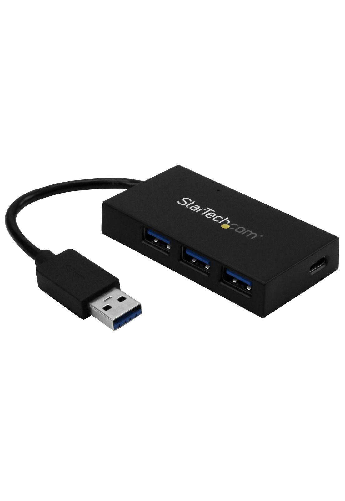 Hub Startech USB 3.0 4 Puertos USB-A y 1 Puerto USB-C Negro-0