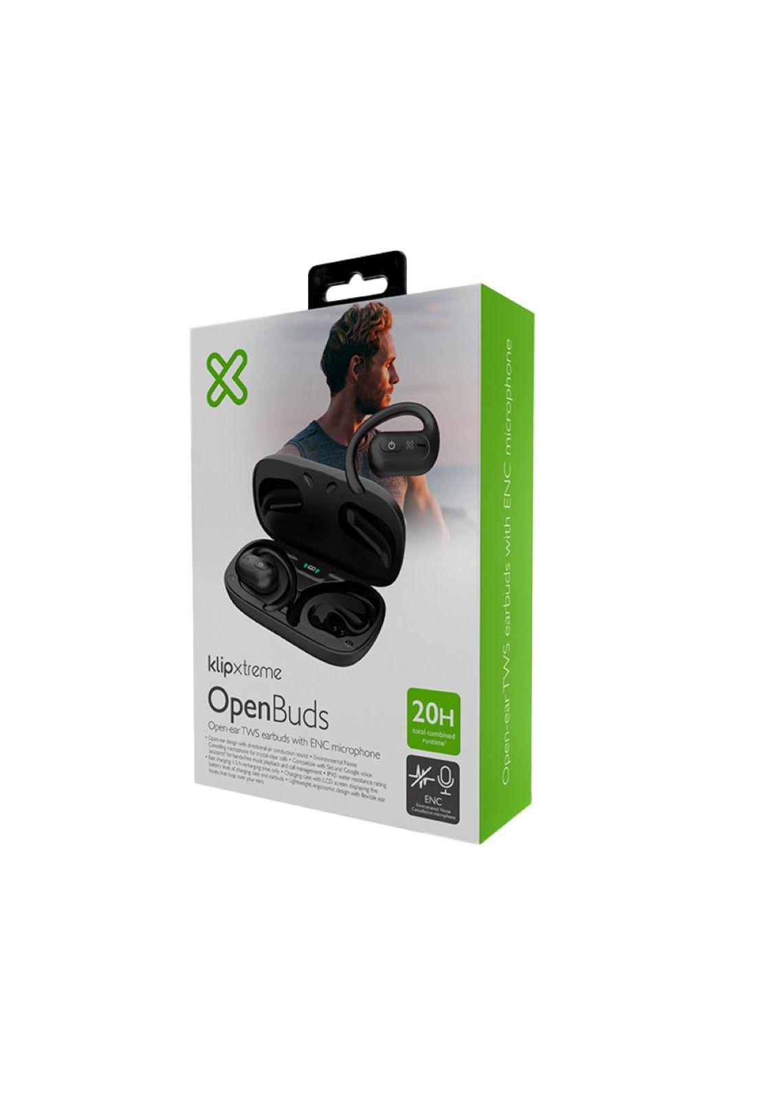 Audífonos Klipxtreme KOE-250BK Openbuds TWS ENC BT USB-C-1