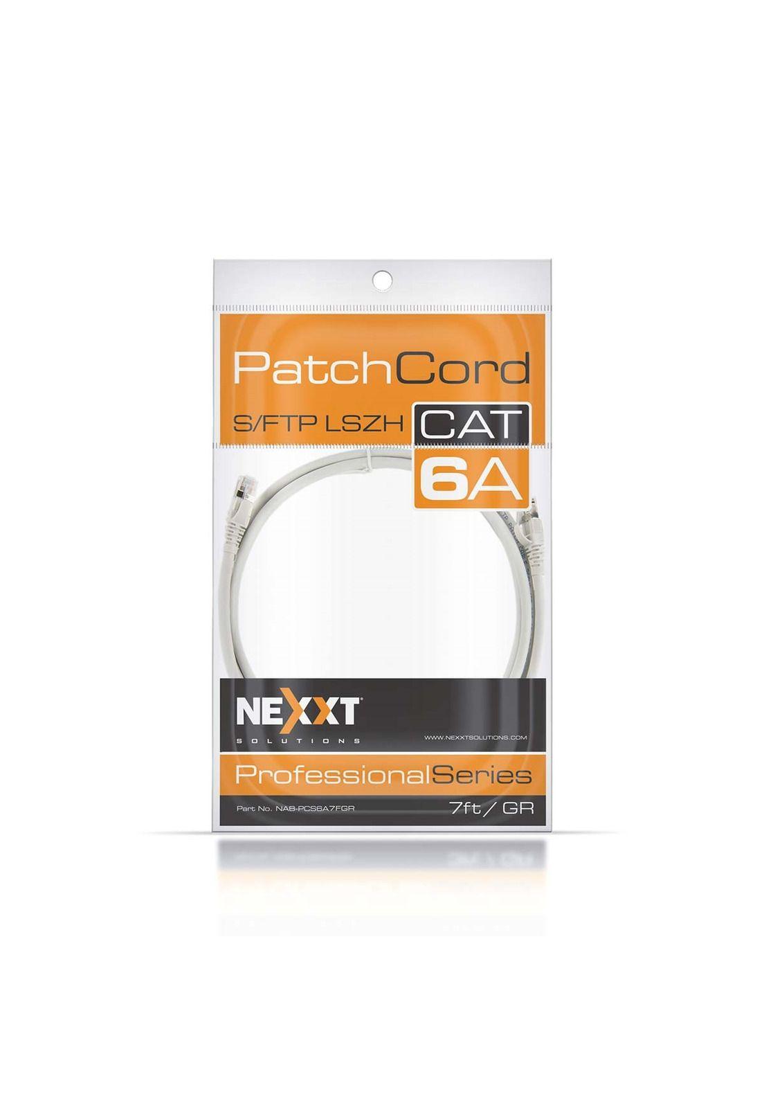 Nexxt Patch Cord S/FTP multifilar Cat6a tipo LSZH 2mt Gris-1