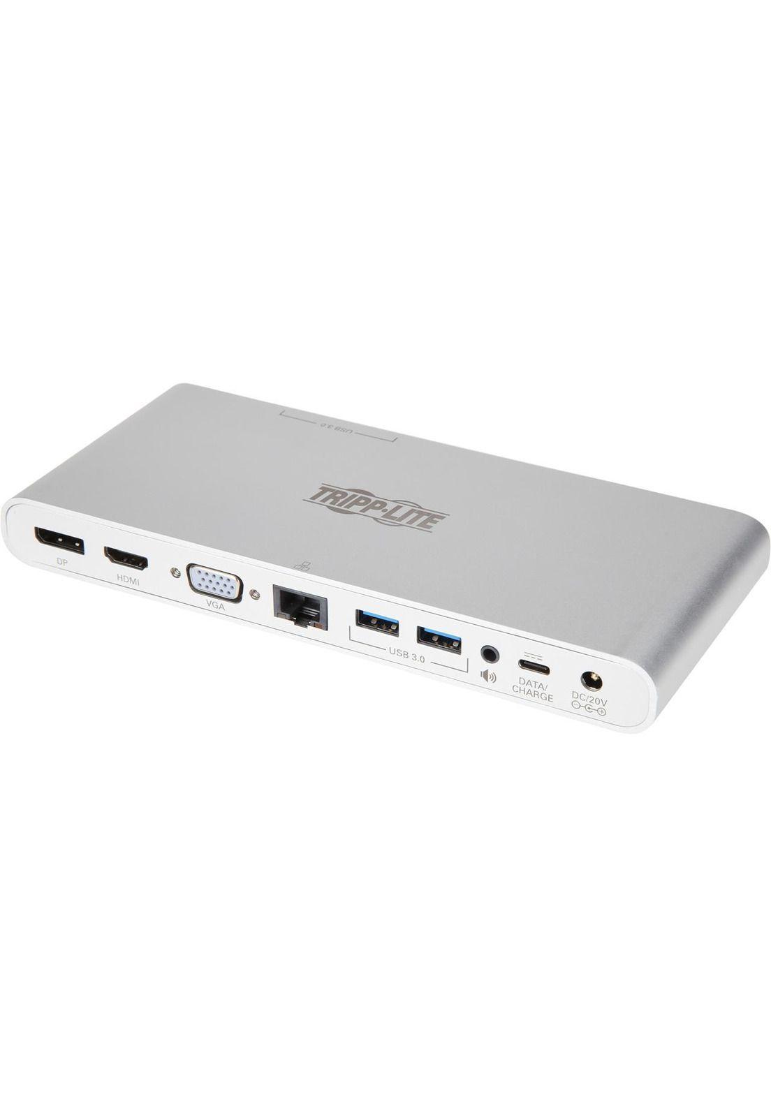 Tripp-Lite DOCK4 USB C Ultra HD 4K D-Port HDMI VGA USB A/C-0