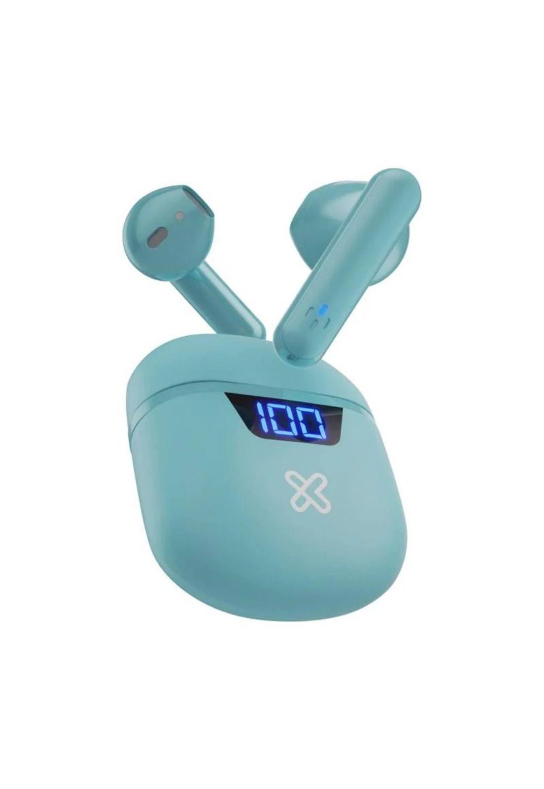 Audífonos Klip Xtreme Touchbuds TWS Bluetooth Celeste-1