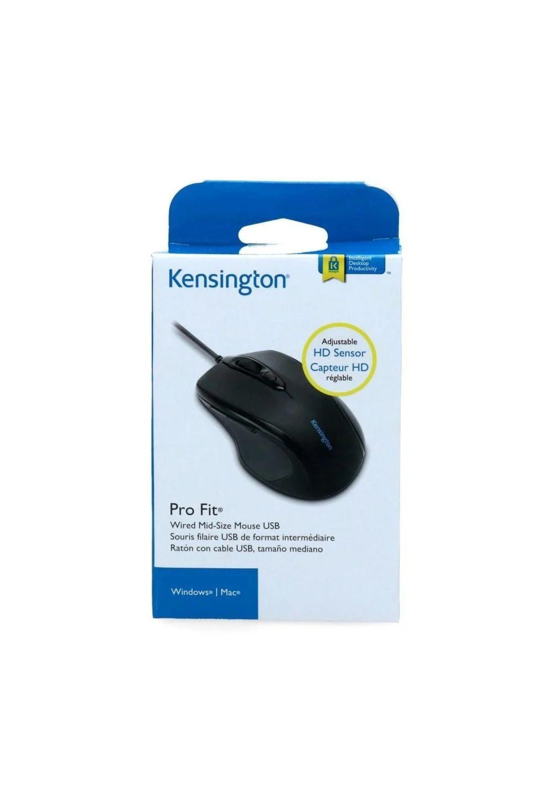 Mouse ergonómico Kensington Pro Fit M 1000dpi USB Negro-1
