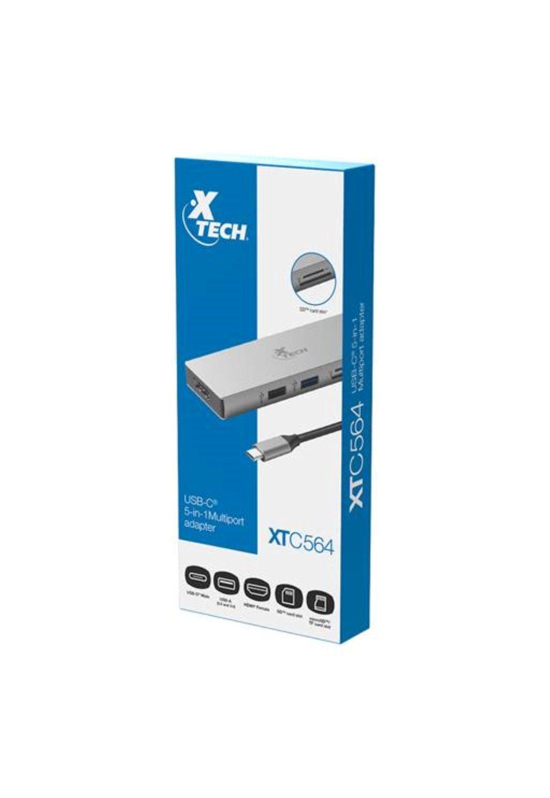 Adaptador Multipuerto Xtech XTC-564 5-in-1-4
