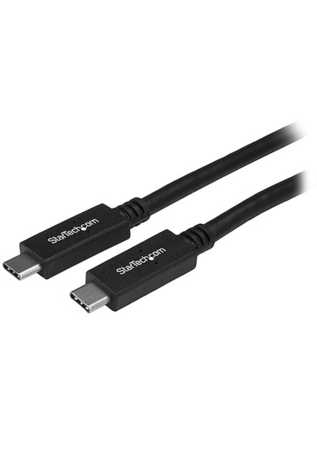 Cable Startech de 1m USB-C a USB Type C de Carga Negro-0