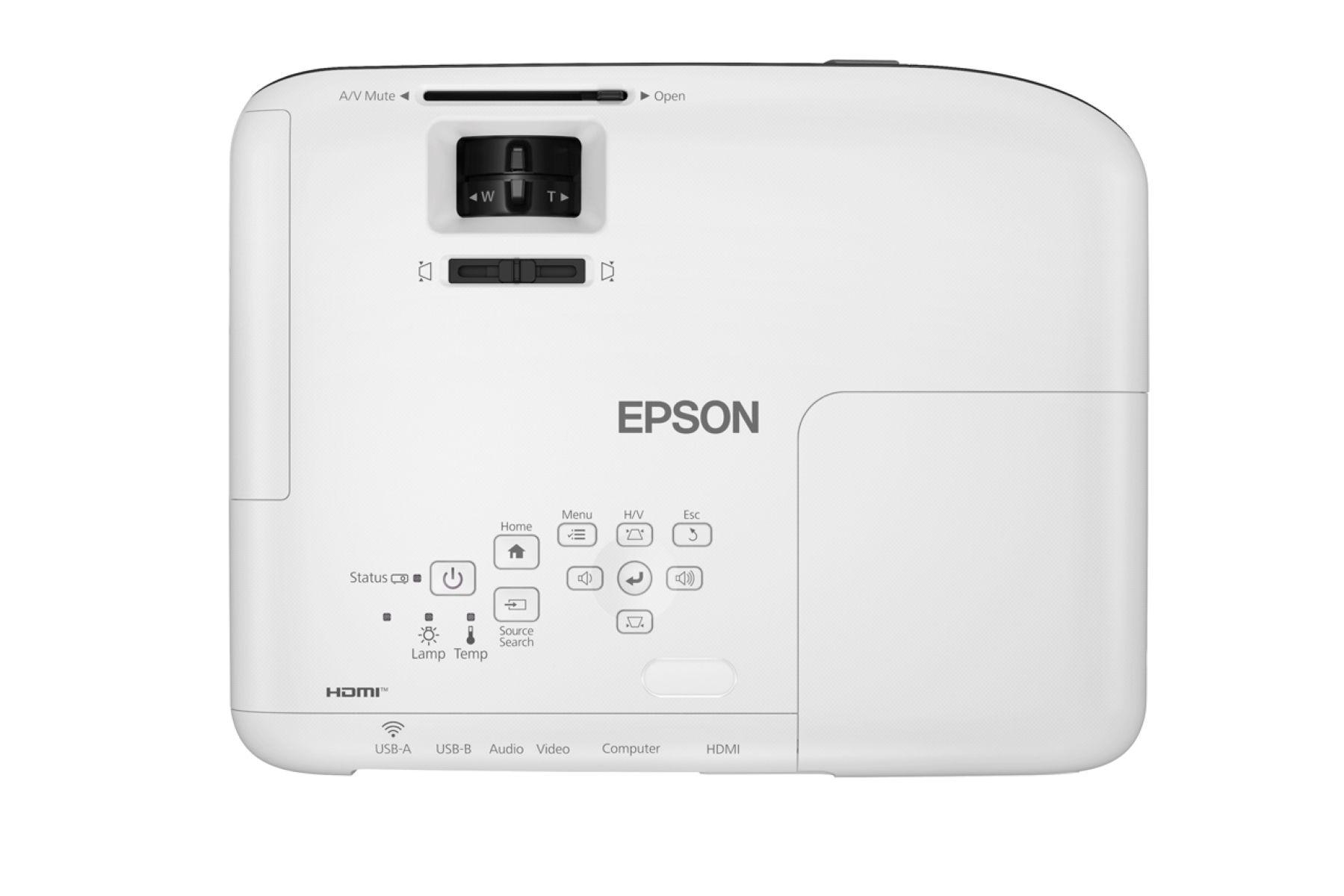 Proyector Epson PowerLite W52+ inalámbrico 3LCD 4000 Lúmenes-4