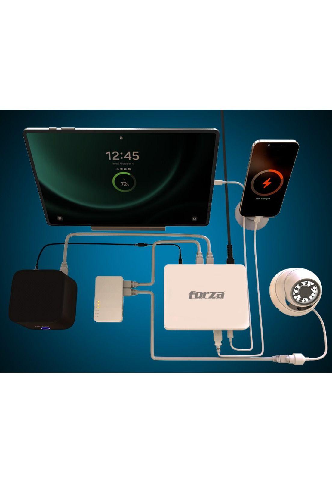 Forza mini UPS 35W PoE 5V 9V 12V 15V 24V USB-C - DC-350USBP-5