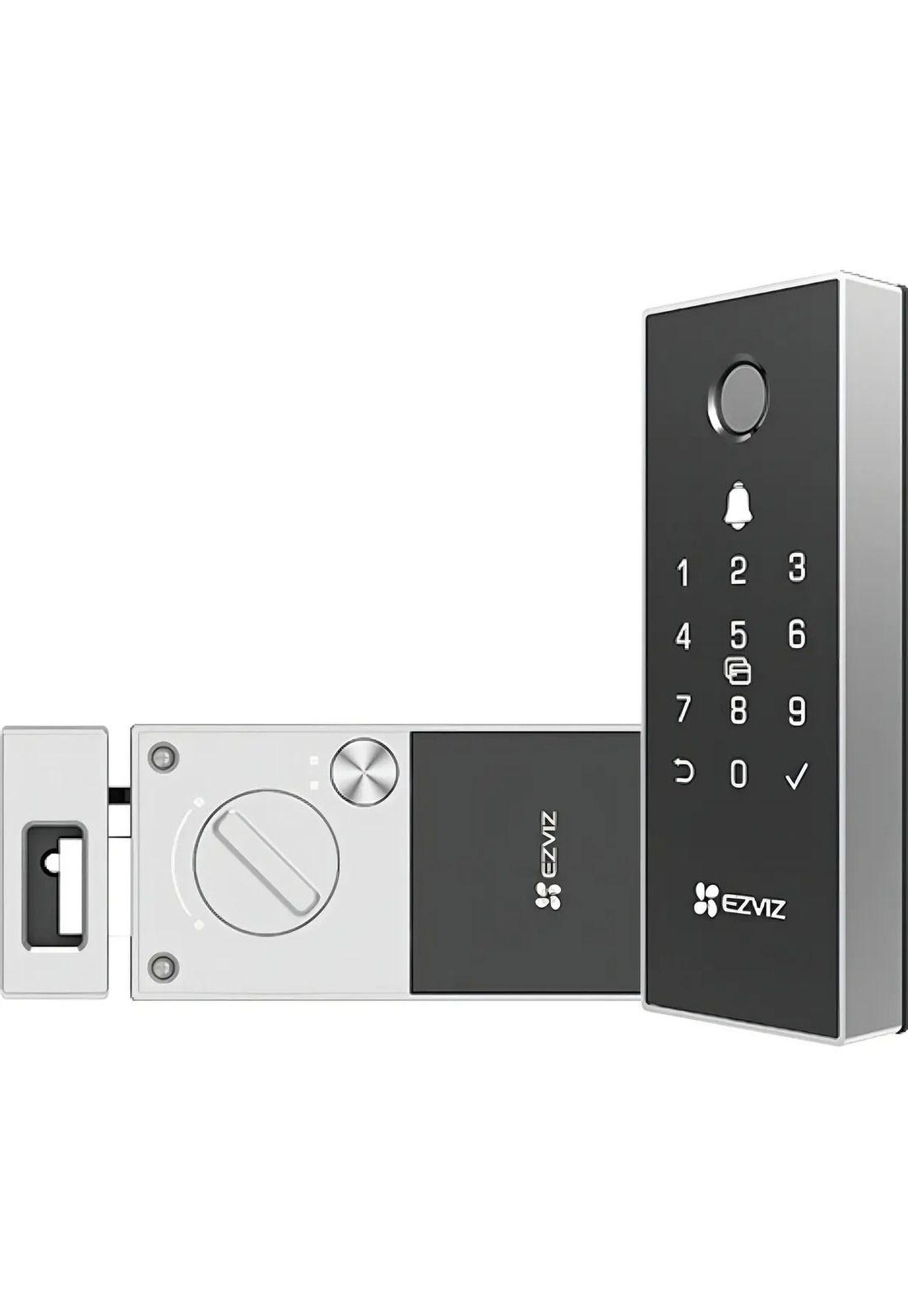 Cerradura Inteligente Wifi Ezviz Dl03 Pro Con Huella Digital Plata-0
