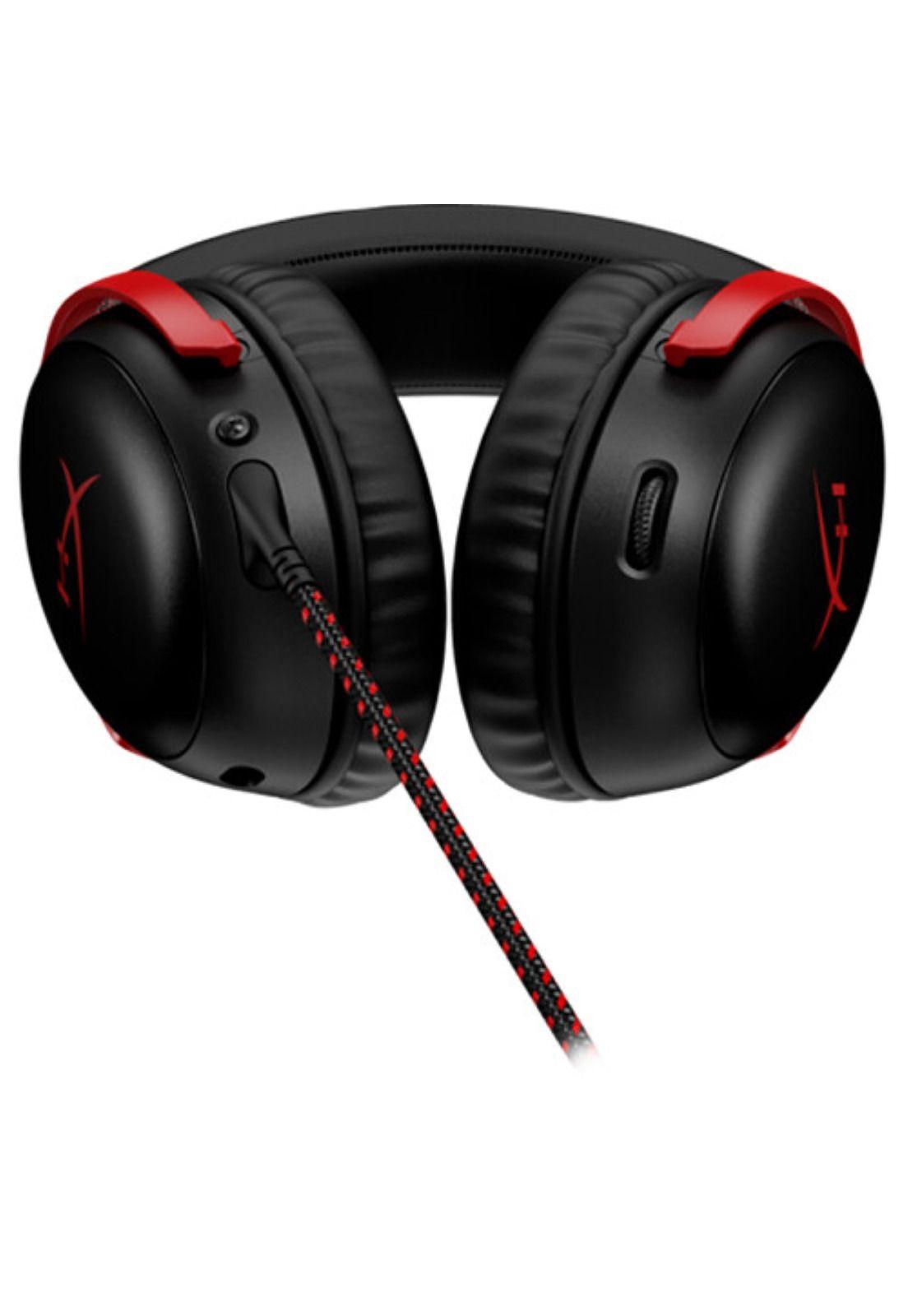 Audífonos Gamer HyperX Cloud 3 3.5mm USB Negro/Rojo-2
