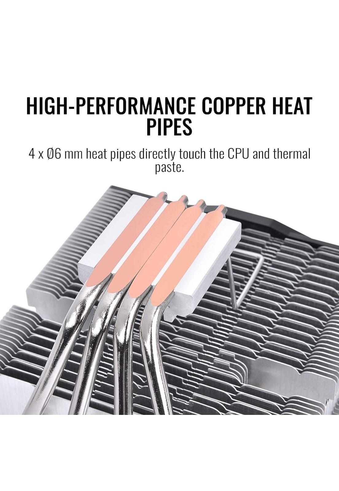 Cooler Thermaltake Toughair 110 CPU 140W 120mm Gris-2