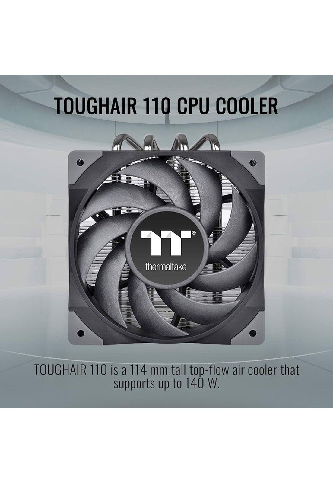 Cooler Thermaltake Toughair 110 CPU 140W 120mm Gris-3