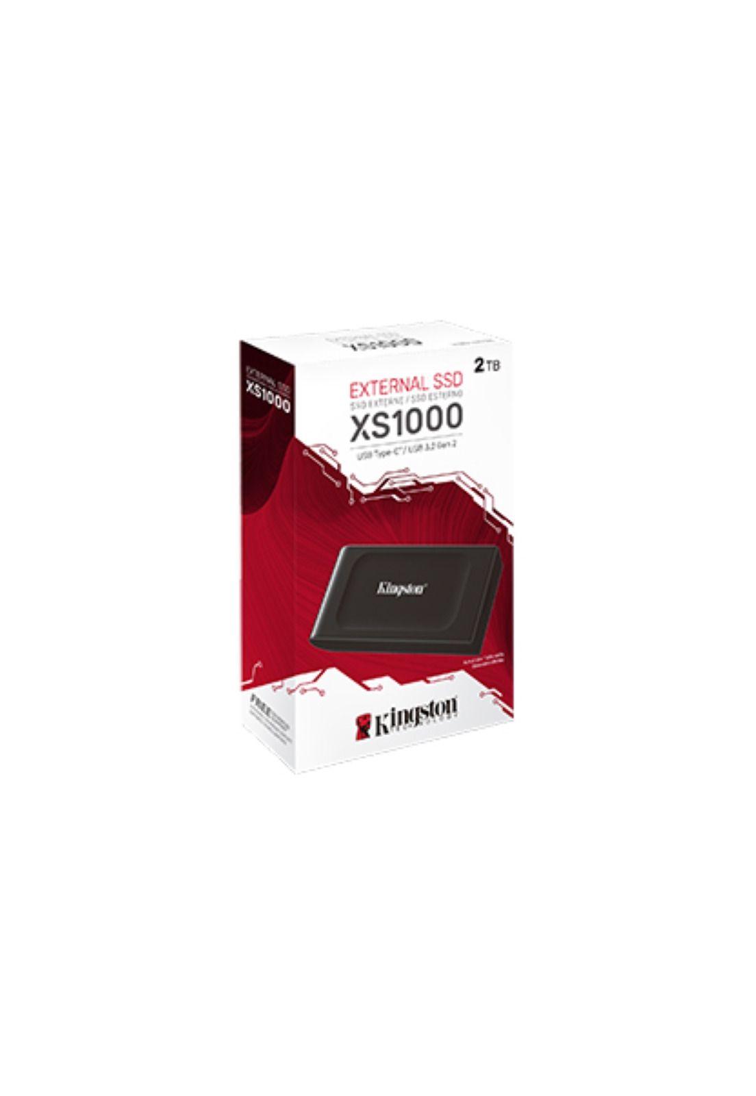 Disco Externo SSD Kingston XS1000 de 2TB USB 3.2 Gen 2 Negro-2