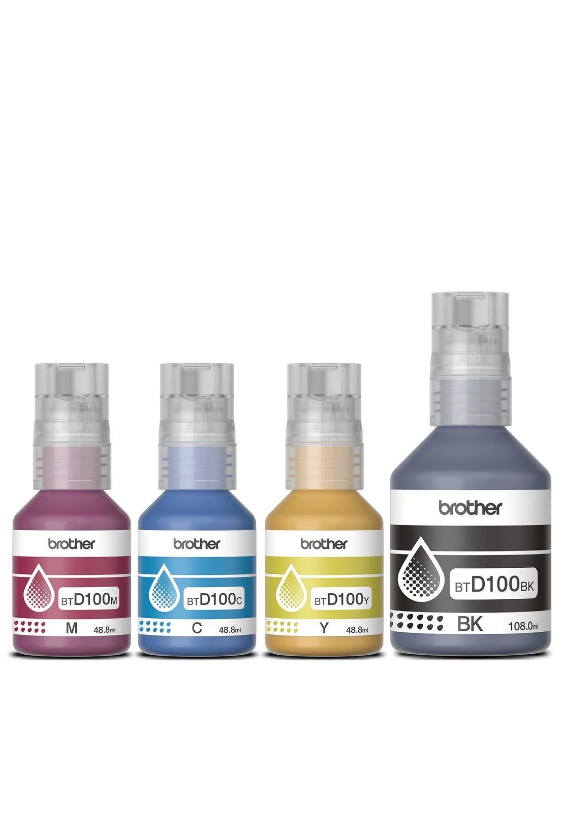 Pack de Tintas Brother BTD100 Cian, Magenta, Amarillo, Negro-1