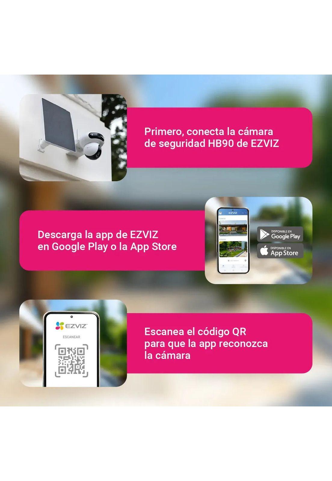 Camara Seguridad Wifi Dual Hb90 2k+ Con Panel Solar Ezviz-2