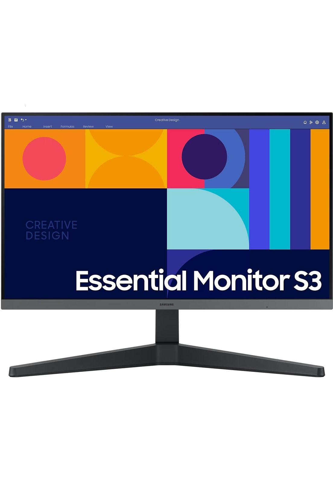 Monitor Plano Samsung Essential S3 24" IPS FHD 100Hz 4ms-0