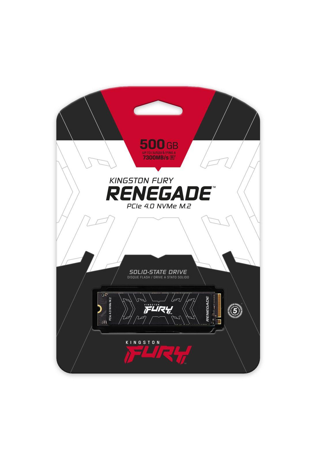 Disco Sólido Kingston FURY Renegade 500GB PCIe 4.0 NVMe M2-2
