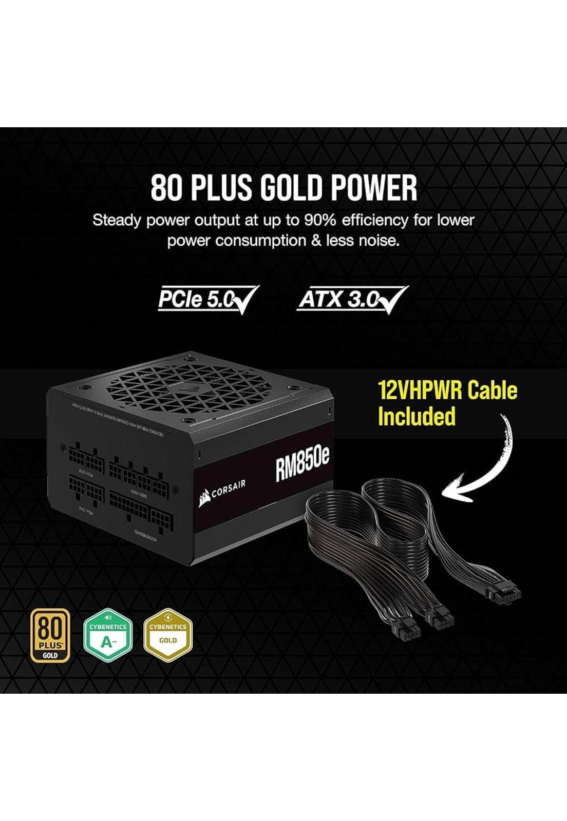 Fuente Poder Corsair RM850e 850W Full Modular 80+ Gold ATX-1