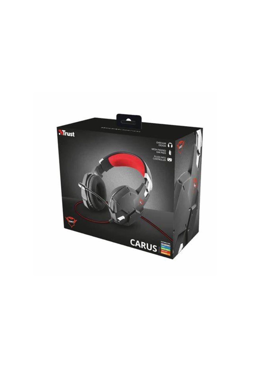 Audífonos Gamer Trust GXT 322 Carus Jack 3.5mm Negro/Rojo-1