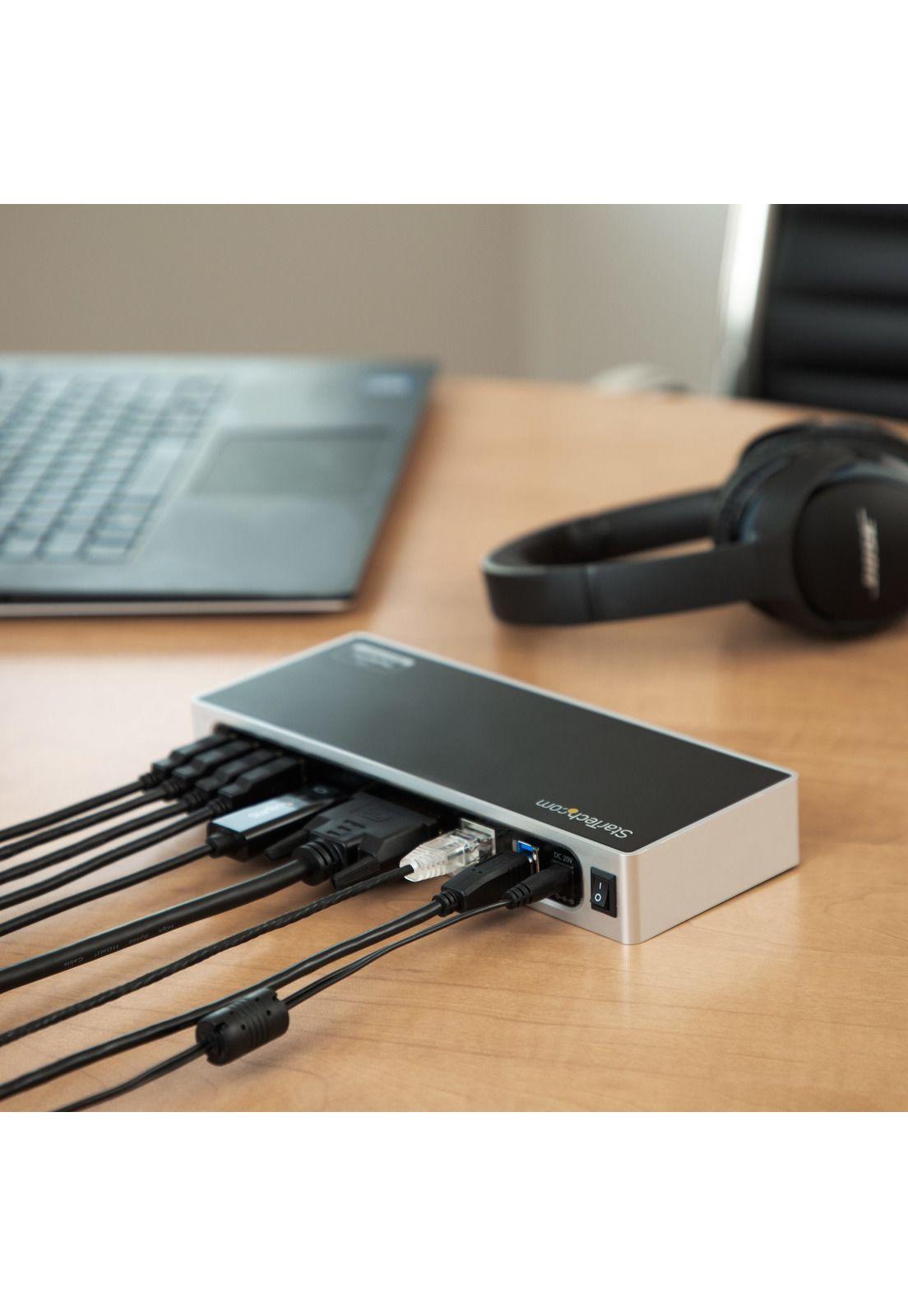 Docking Station Startech USB 3.0 Dos Pantallas 6xUSB 3.0-5