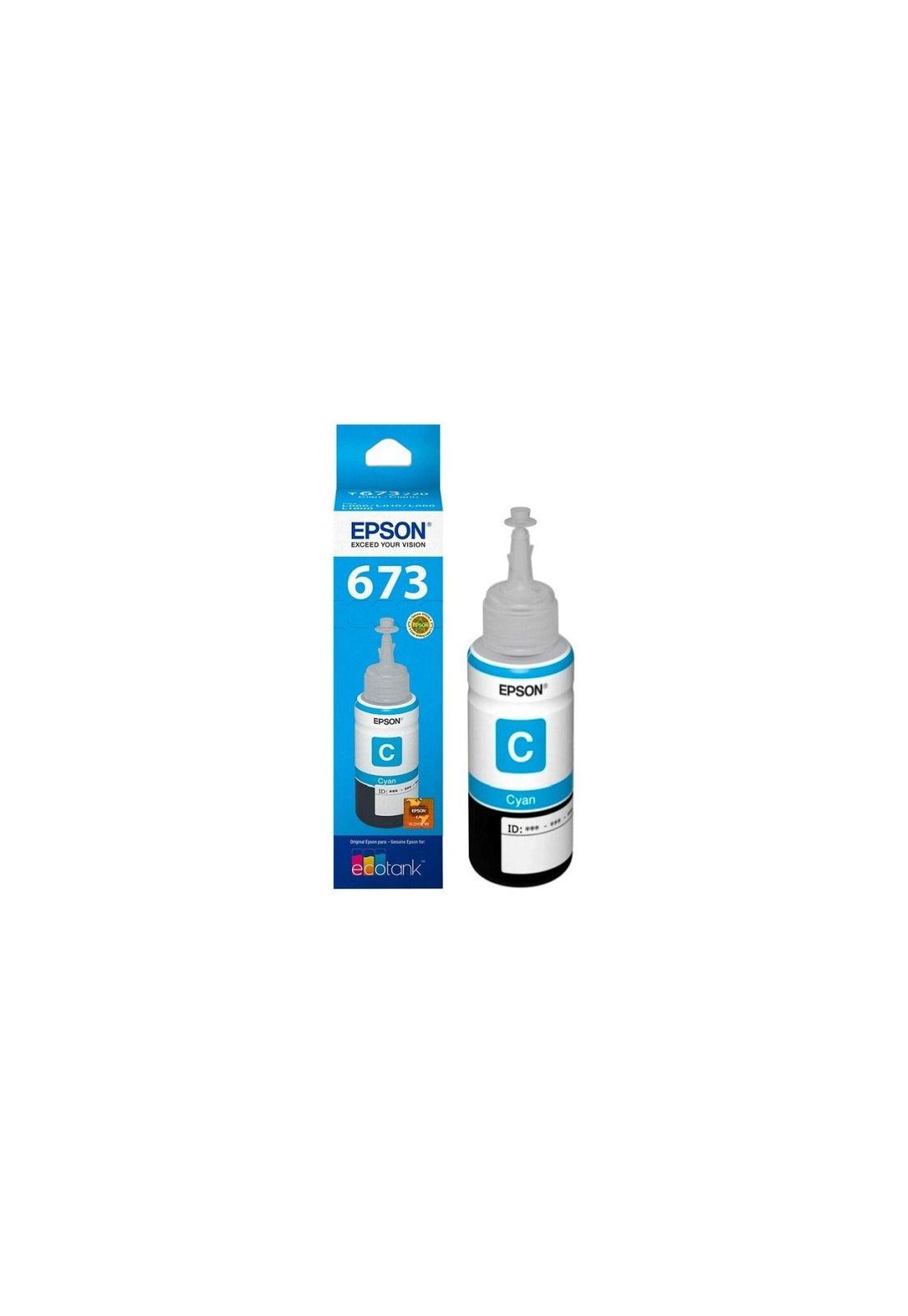 Tinta Botella Epson T673 Ecotank 70ml Cyan-2