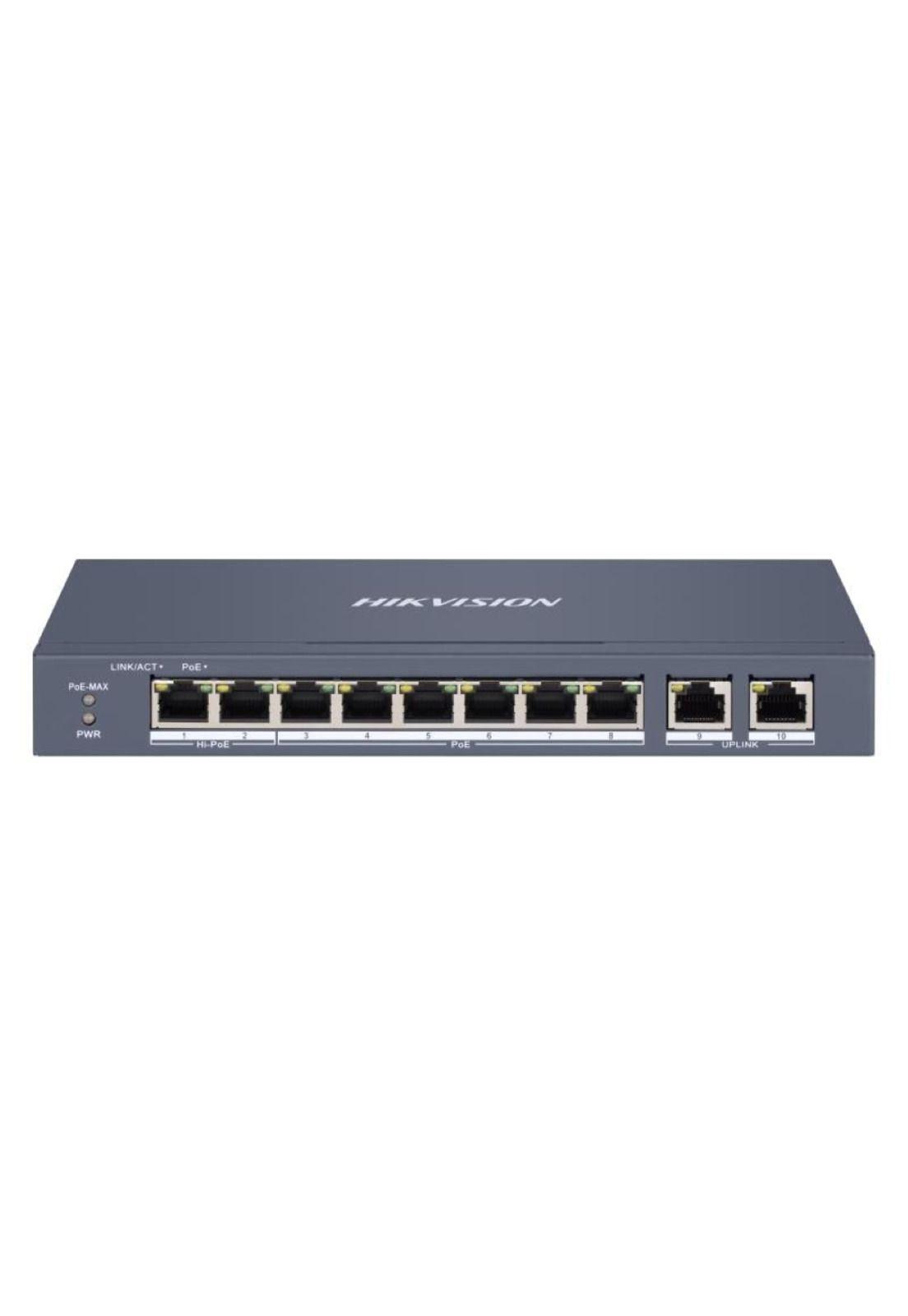 Switch Hikvision de 8 Puertos Gigabit 9.2Gbps PoE 110W-2