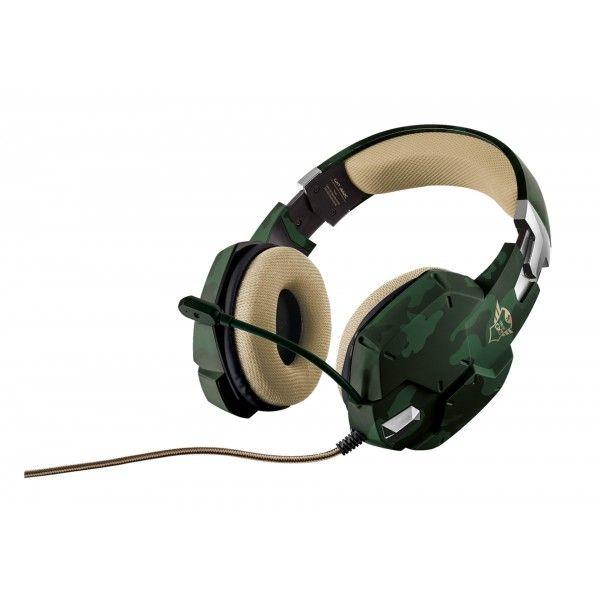 Audifonos Gamer Trust Carus Camo Verdes GXT 322C Pc Consola-3