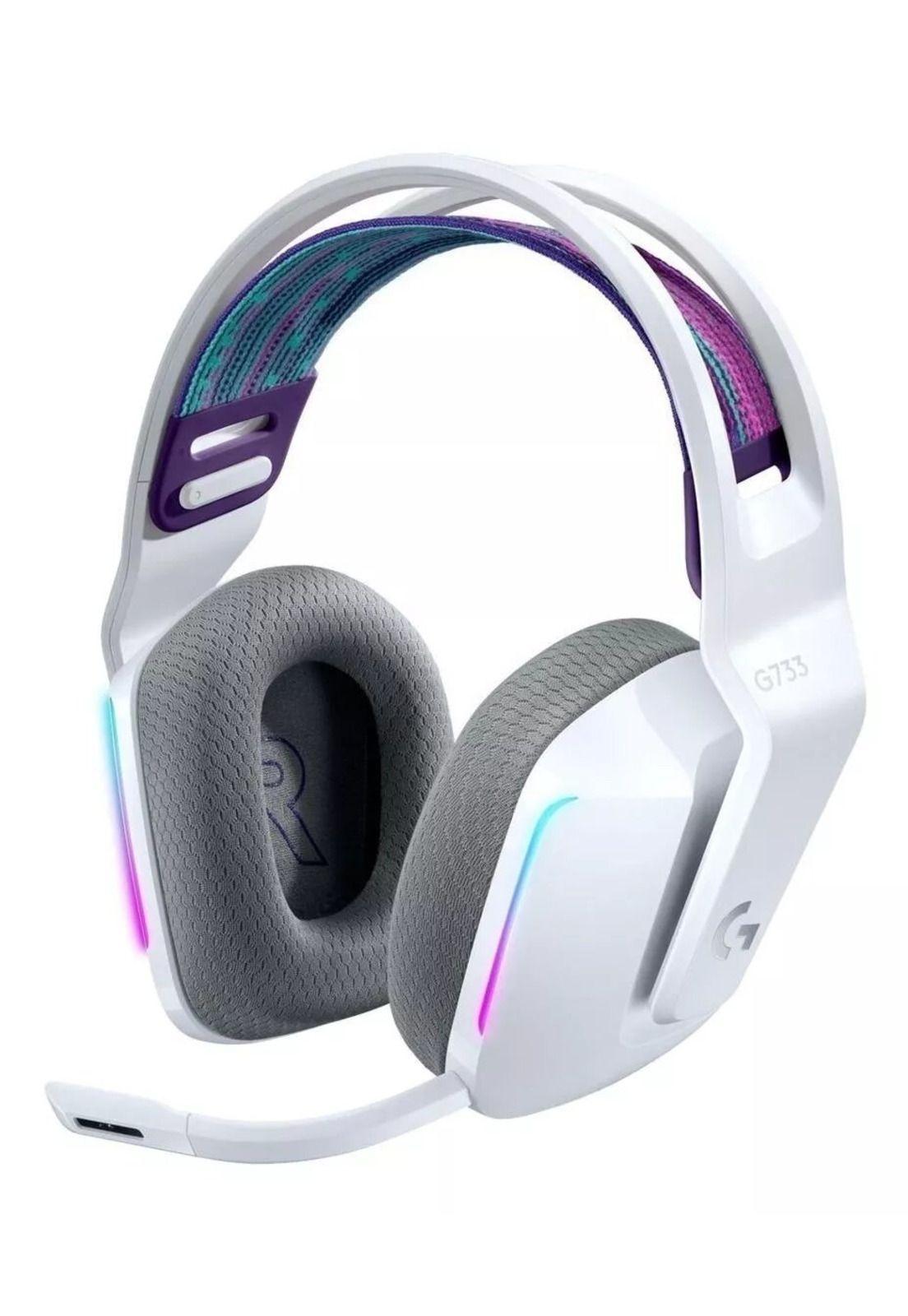Audífonos Gamer Logitech G733 LightSpeed RGB Blanco-0