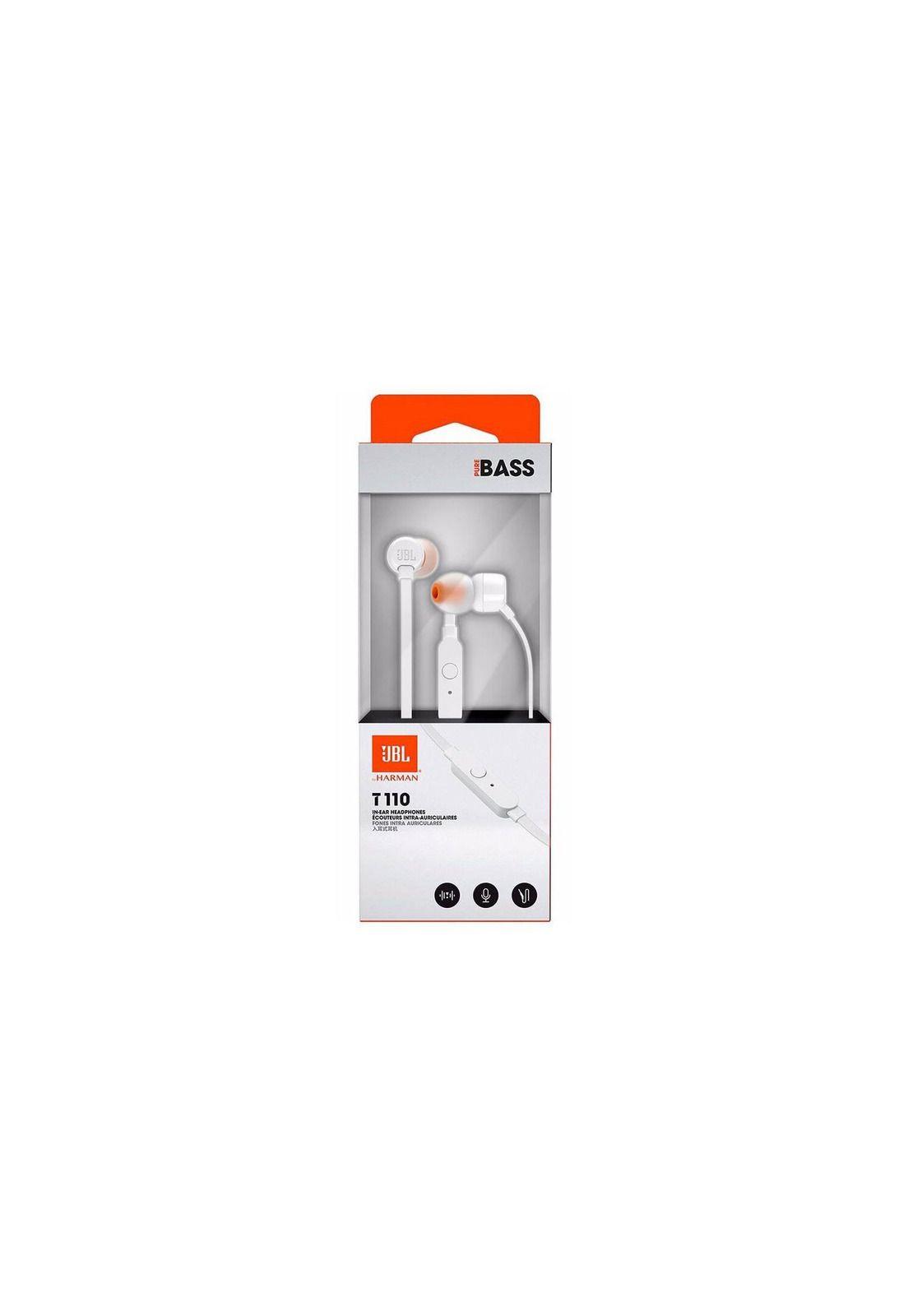 Audifonos In-ear JBL Tune 110 White-3
