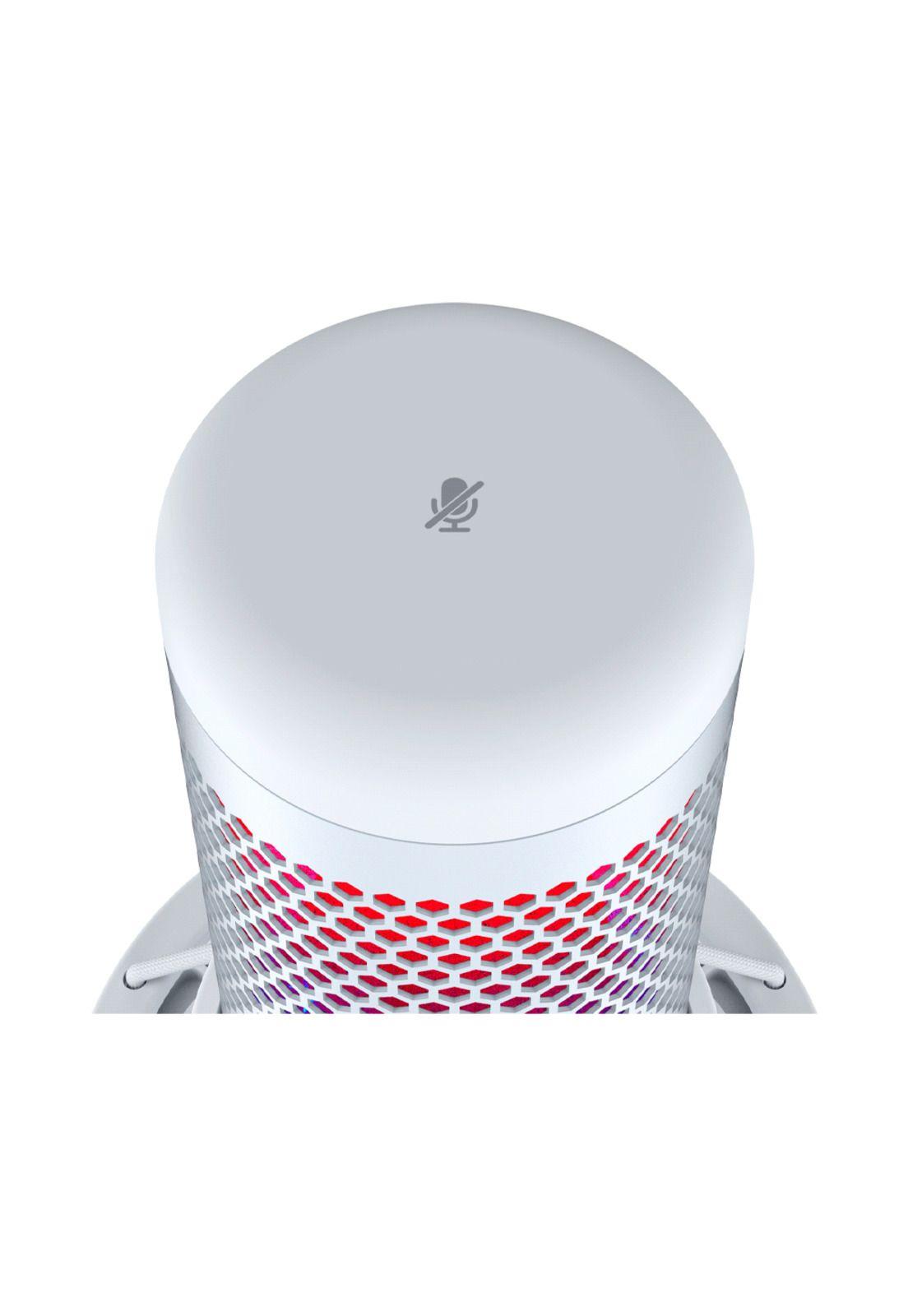 Micrófono HyperX QuadCast S condensador multipatrón Blanco-3