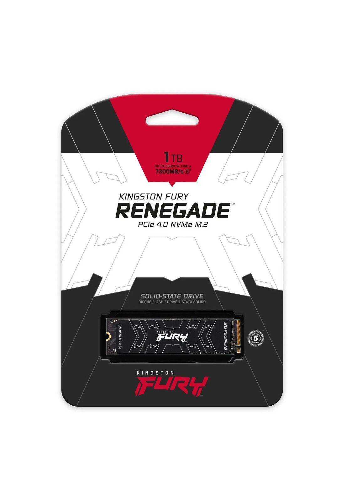 Unidad Estado Sólido 1TB Kingston FURY Renegade PCIe 4.0 NVMe M2-2