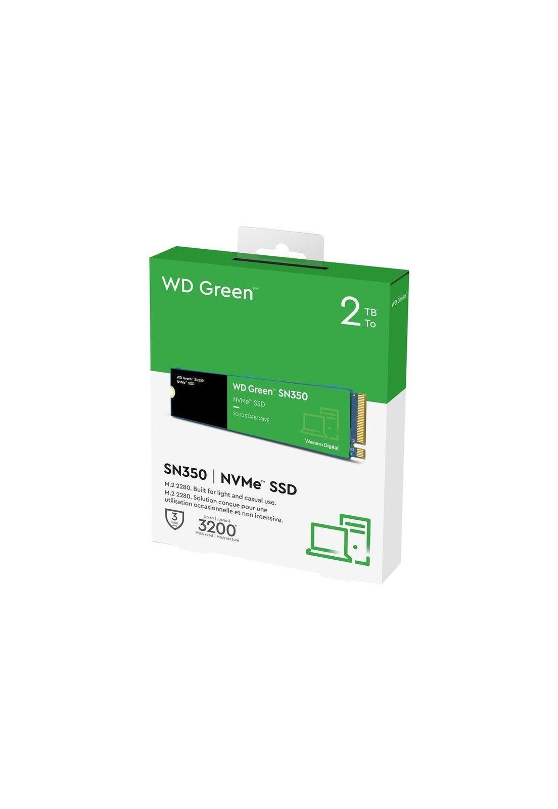 Unidad Estado Sólido Western Digital Green SN350 2TB PCIe3.0-2