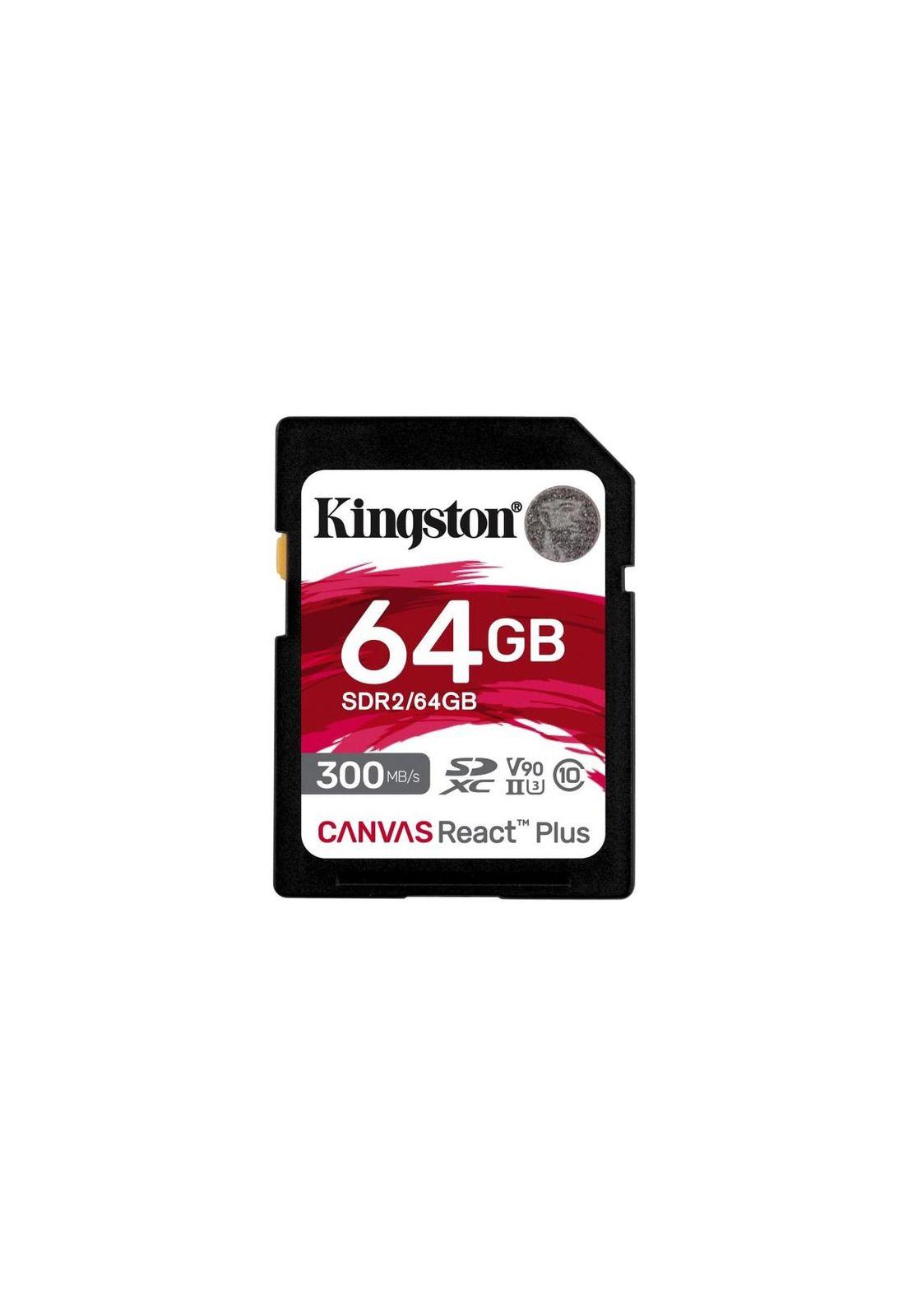 Tarjeta SD Kingston Canvas React Plus 64GB UHS-II U3 Class10-1