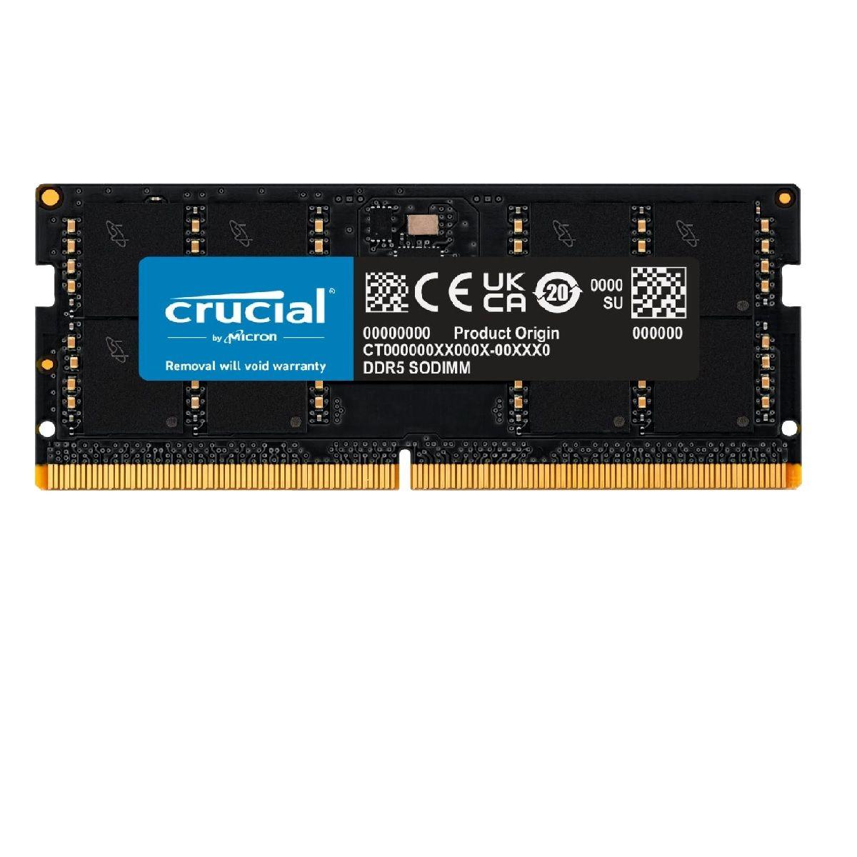 Memoria RAM Crucial 32GB DDR5 4800MHz CL40 1.1V SODIMM-1