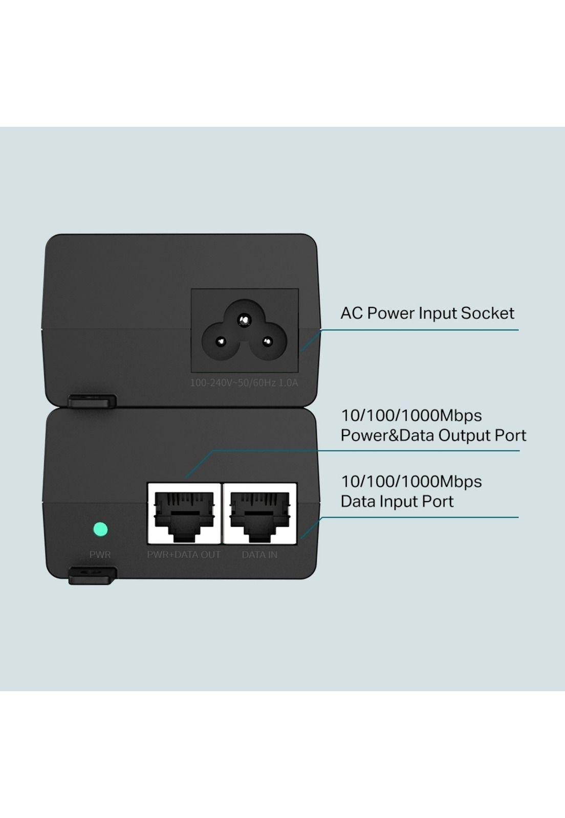 Inyector TP-Link TL-POE160S PoE + Negro-2