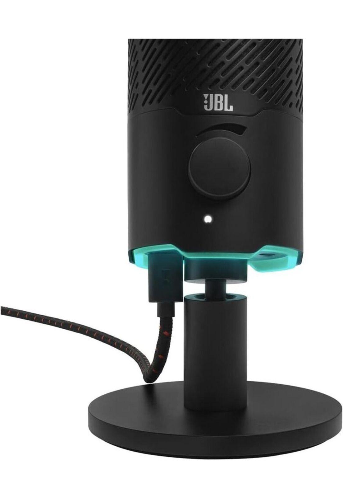 Micrófono Doble JBL Streaming Grabación Juegos USB Negro-2