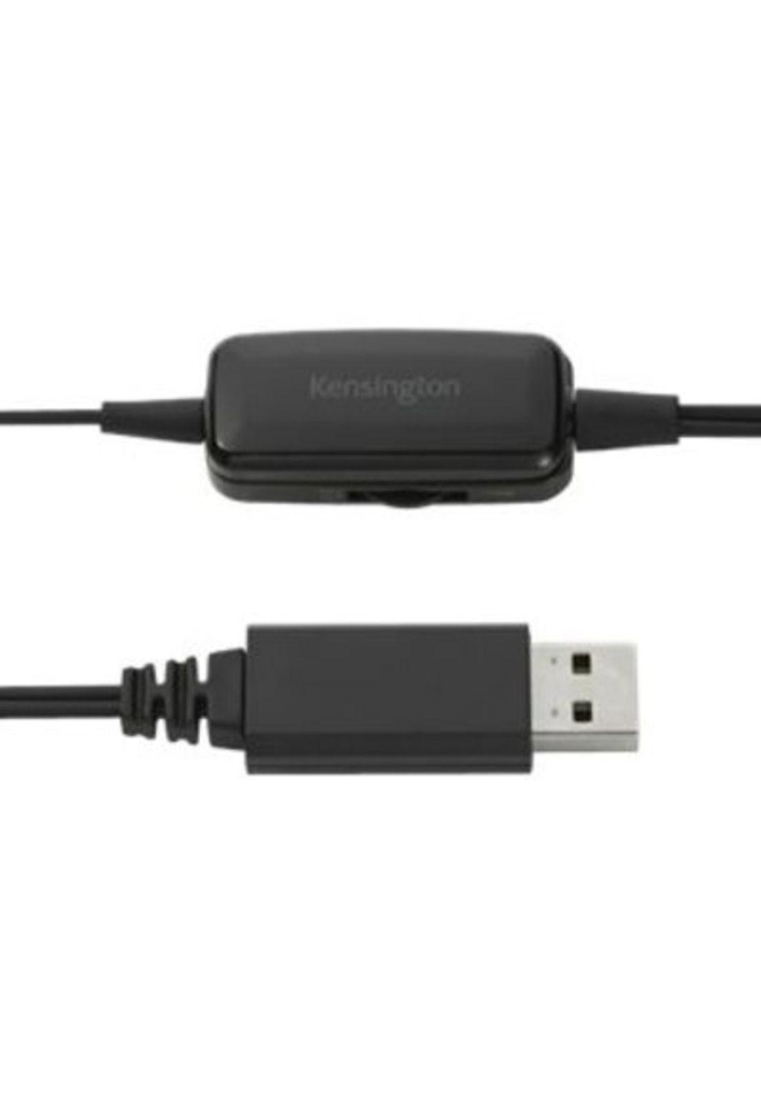 Audífonos Kensington Monoaural Conexión USB Negro-3