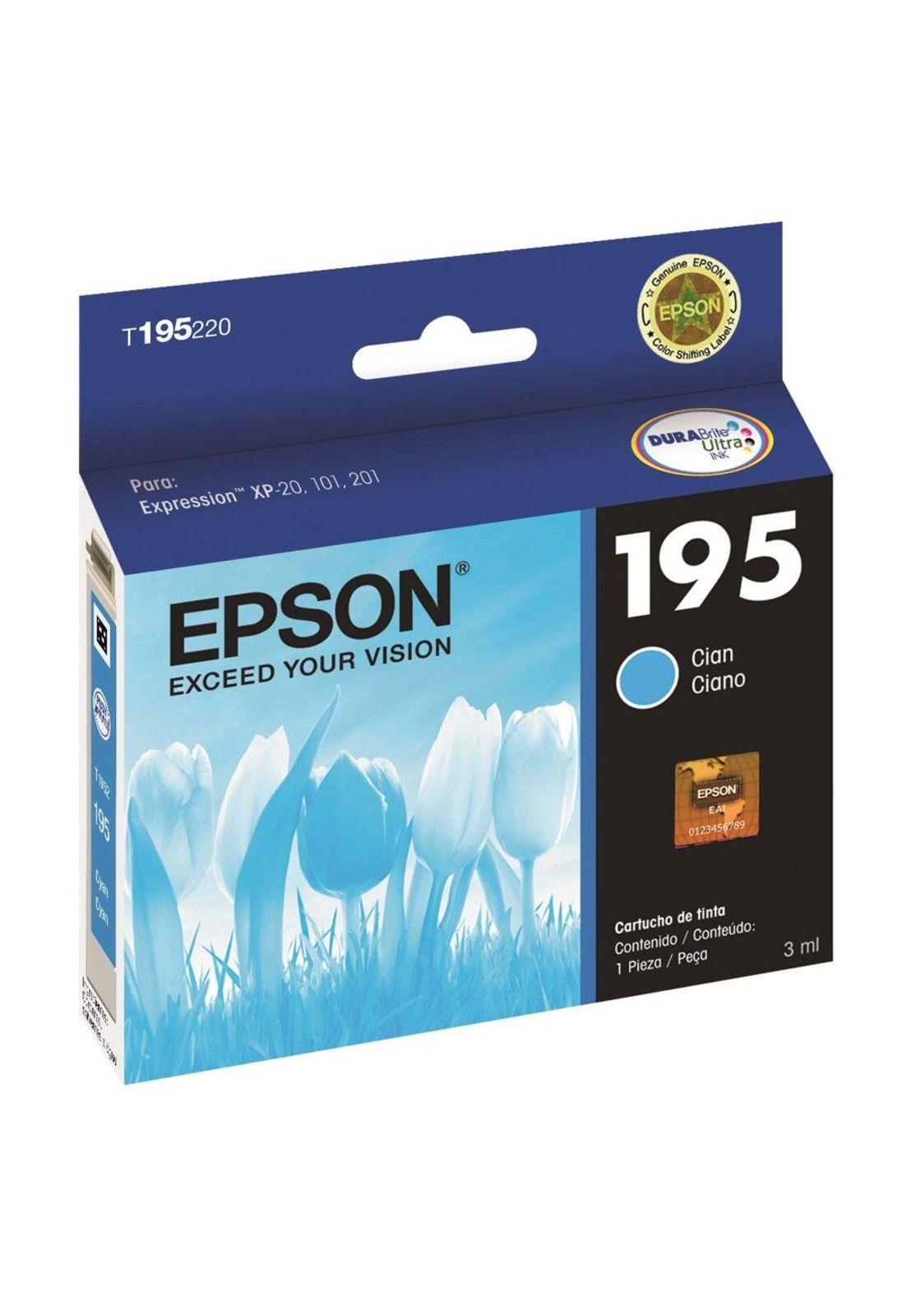 Cartucho de Tinta Epson 195 Cyan Original-0