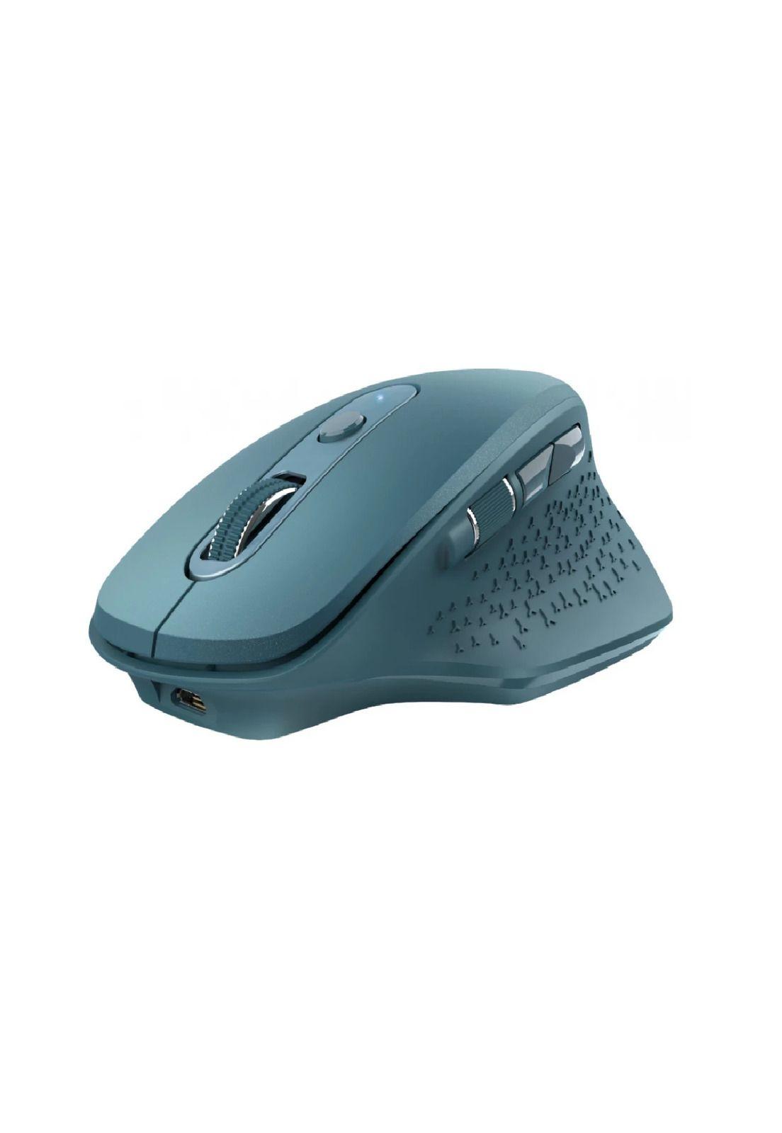 Mouse Inalámbrico Trust Ozaa Azul Ergonómico Recargable Usb-0