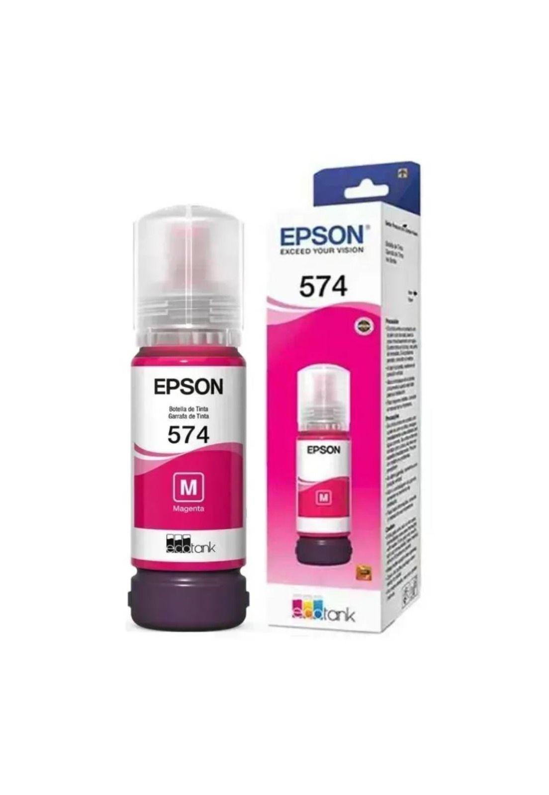 Botella De Tinta Epson T574 Magenta Original-0