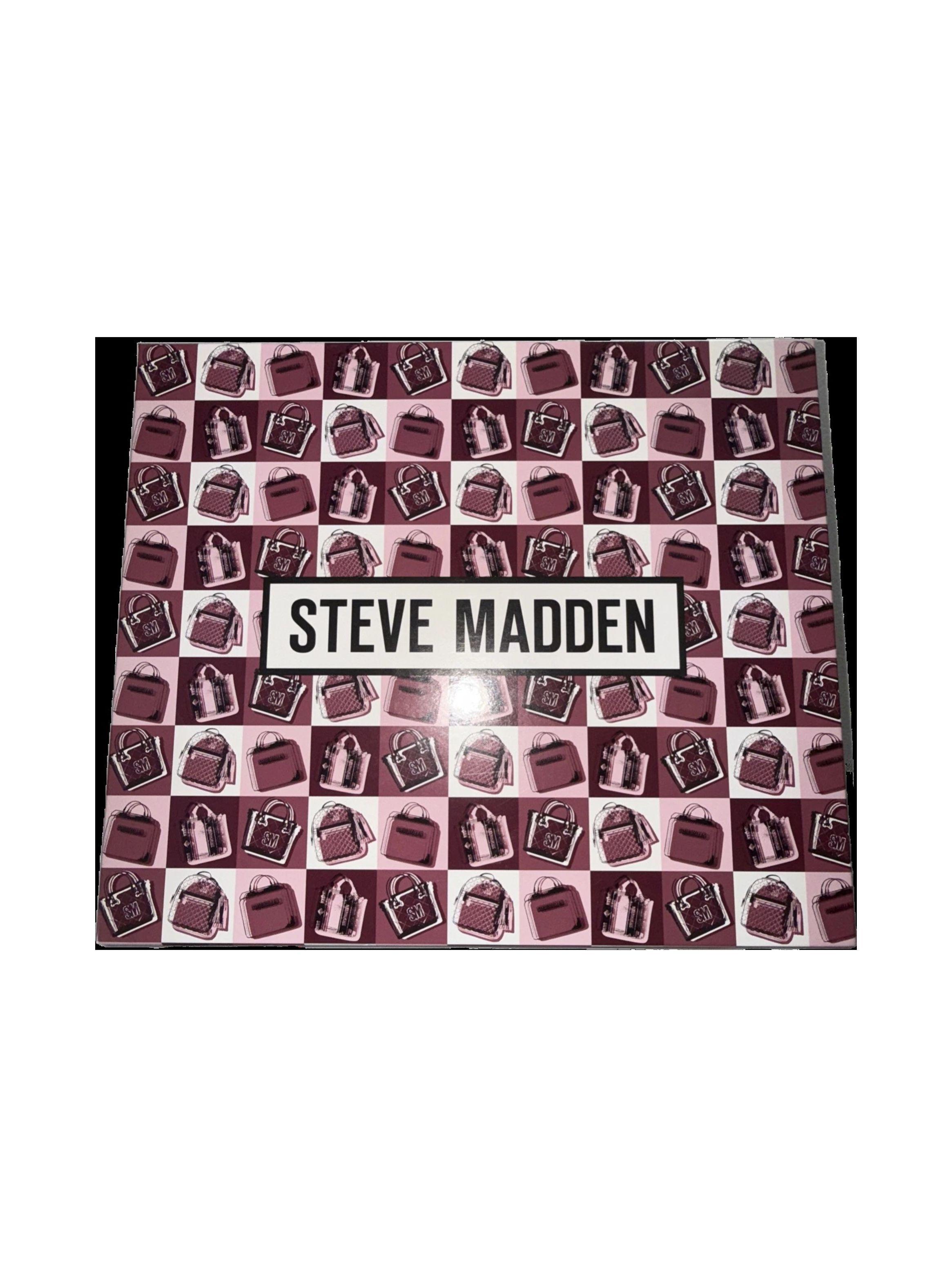 Crossbody Steve Madden Box Bevelyn Negro con Accesorios-2