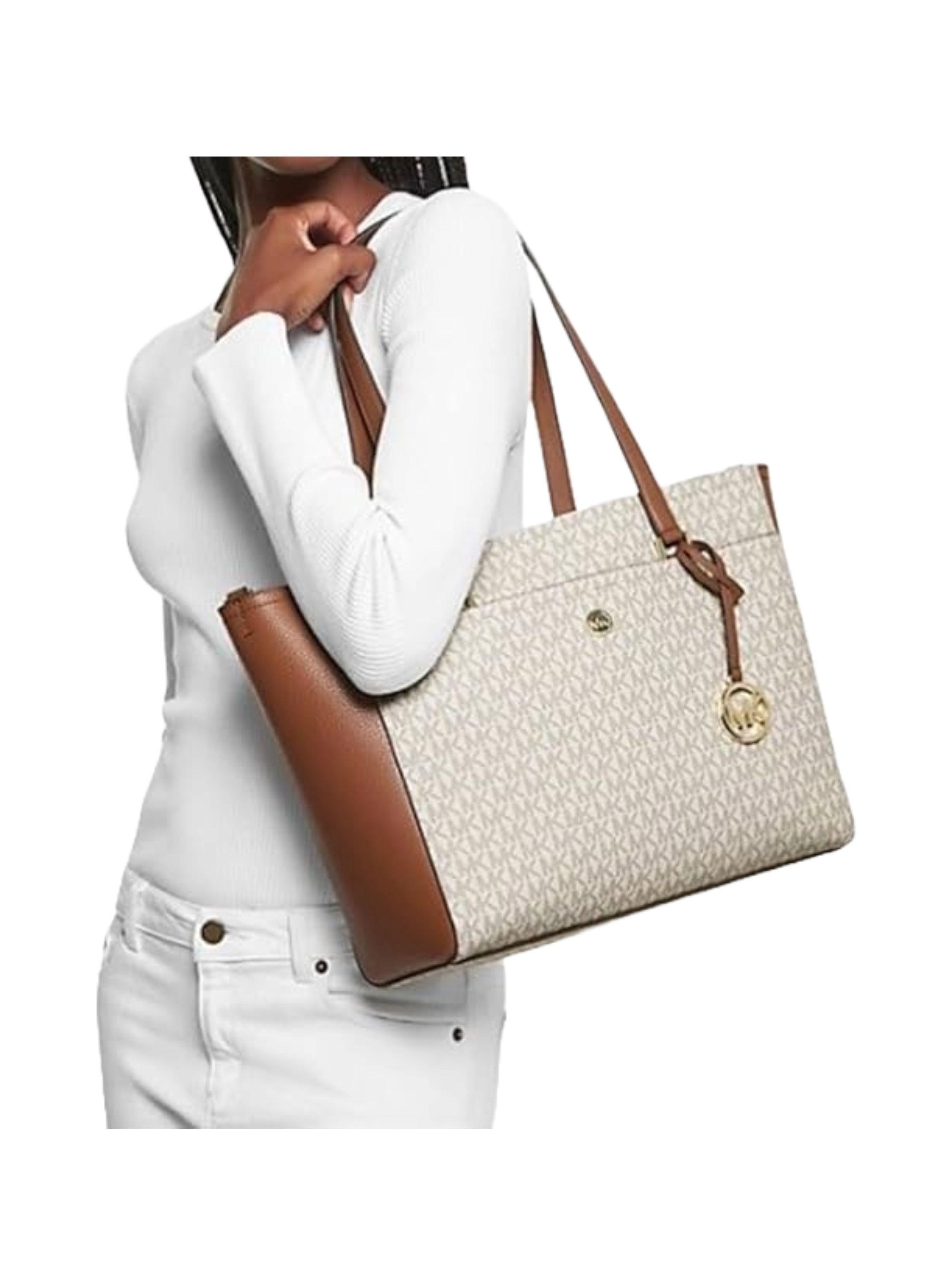 Bolso Tote Michael Kors Maisie 3 en 1 Vainilla monotemático-3