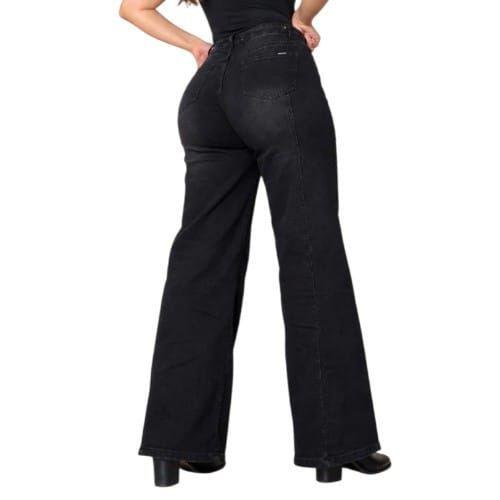 Jeans wide leg negro budapest-1