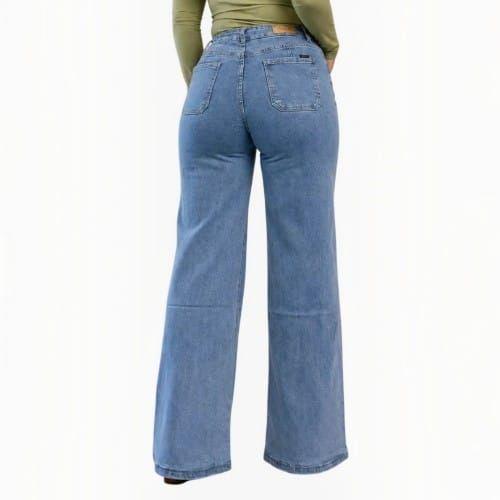 Jeans wide leg celeste bolsillos grandes-1