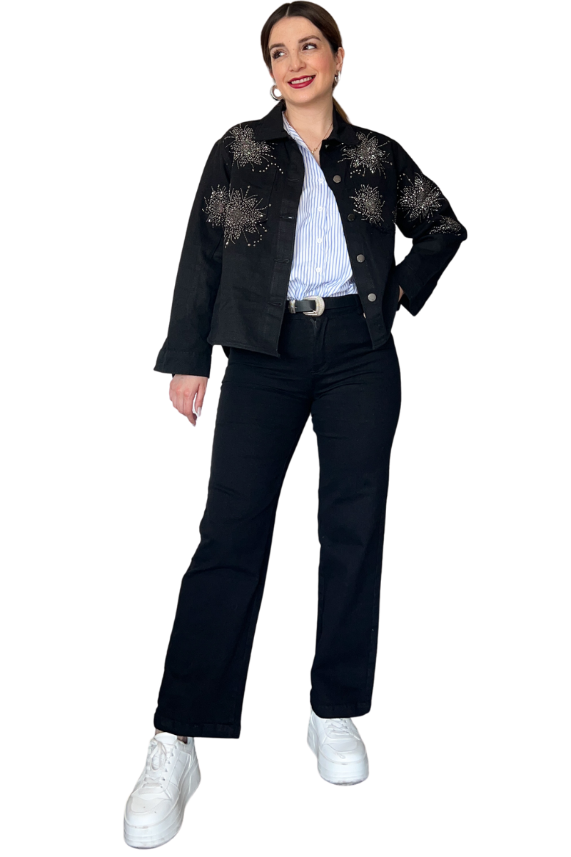 Chaqueta mezclilla aplicaciones mujer-1