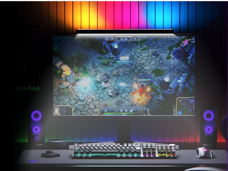 Barra  de luz Gaming  WiFi 2 en 1 para monitor-2