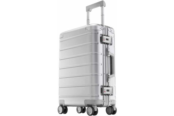 Maleta Metal Carry-on Luggage 20in Silver-2