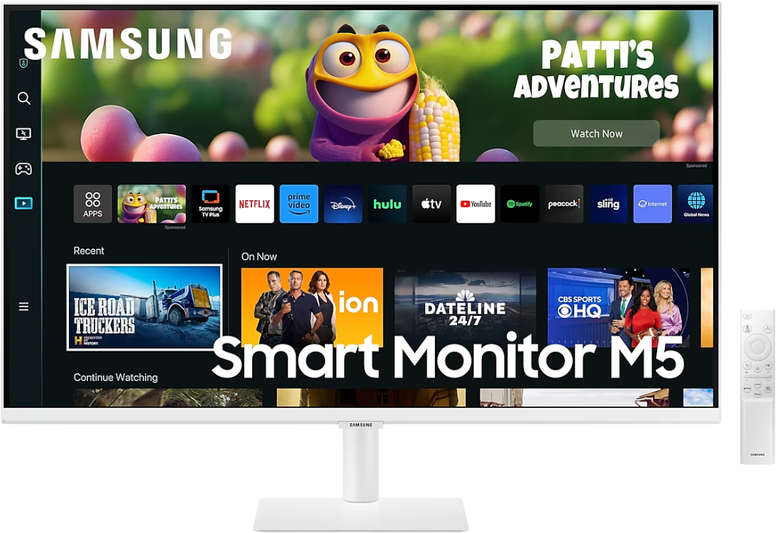 Monitor Samsung Smart Monitor M5, 32" FHD, Smart TV, 60hz, 4ms-1
