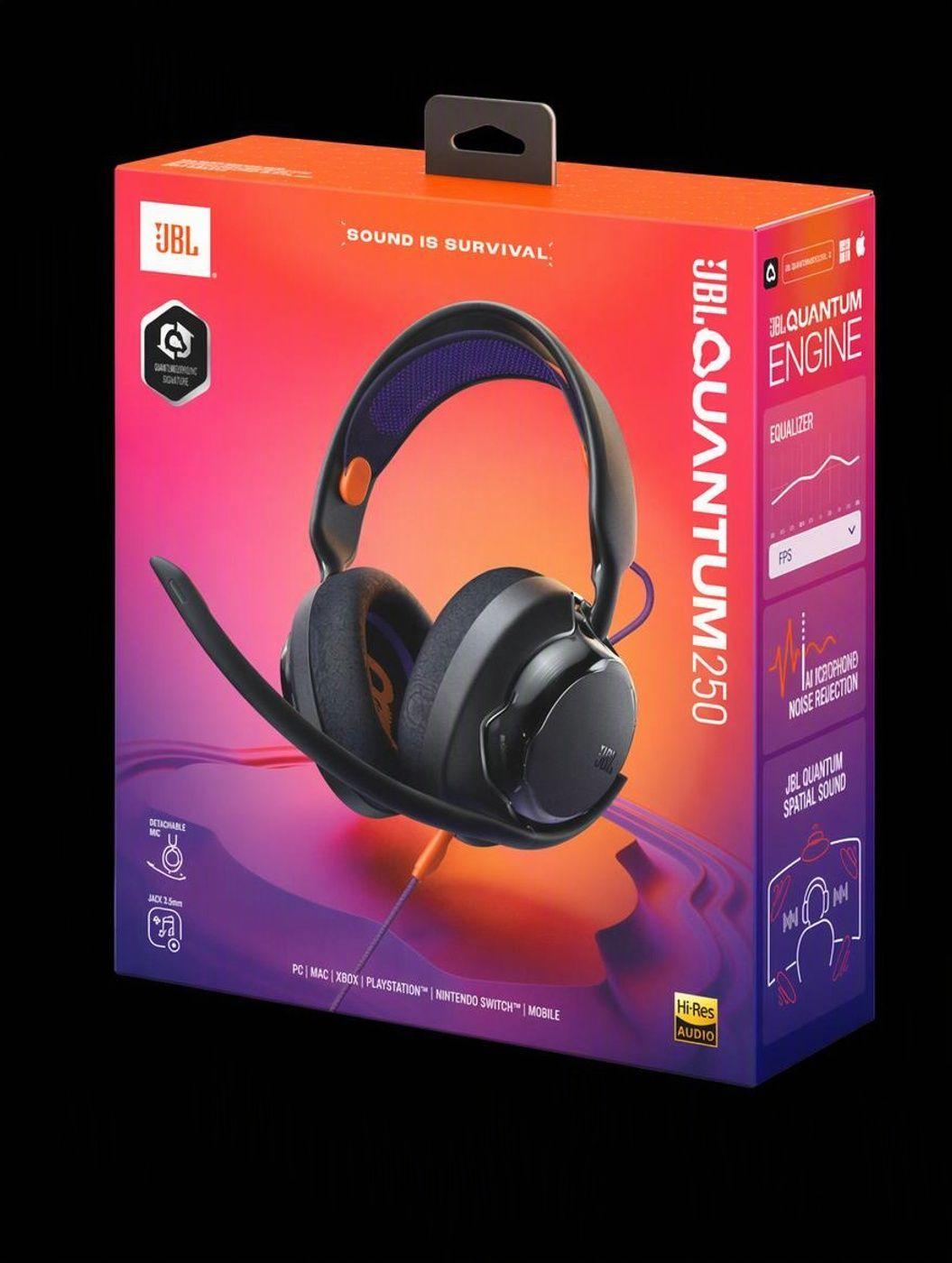 Audifonos Gamer Jbl Quantum 250 Black Negro-1